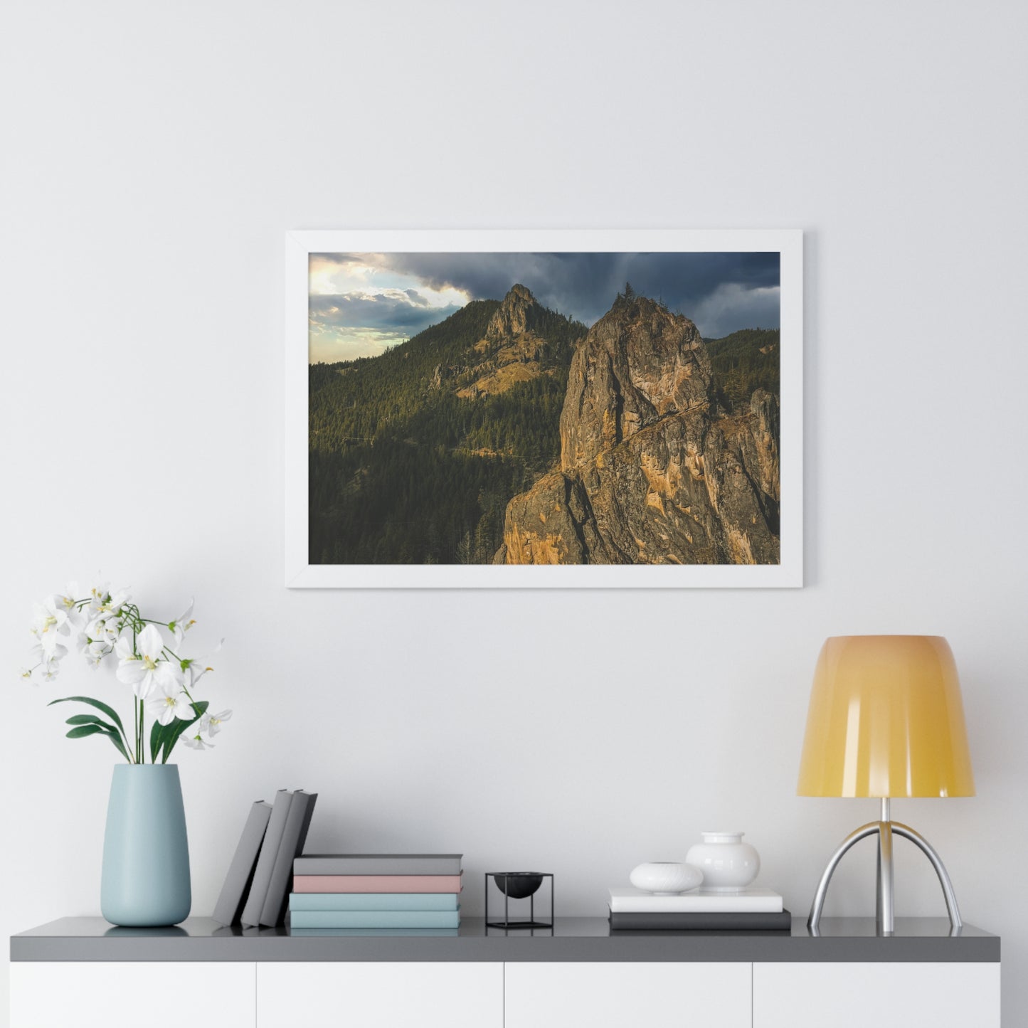 Oregon - Eagle Rock - Framed Horizontal Poster