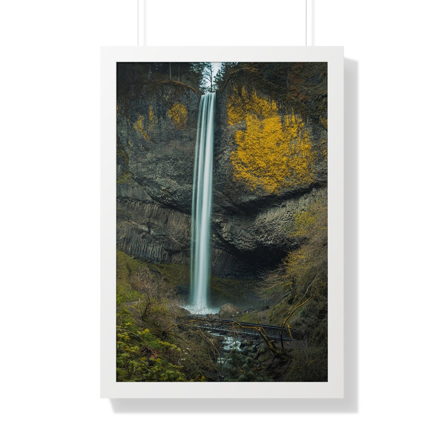 Oregon - Latourell Falls - Framed Vertical Poster