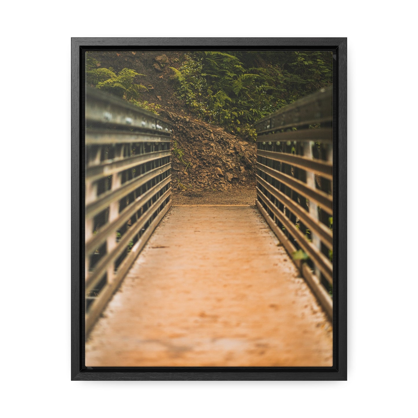 Oregon - Upper Latourell Falls Bridge - Gallery Canvas Wraps, Vertical Frame