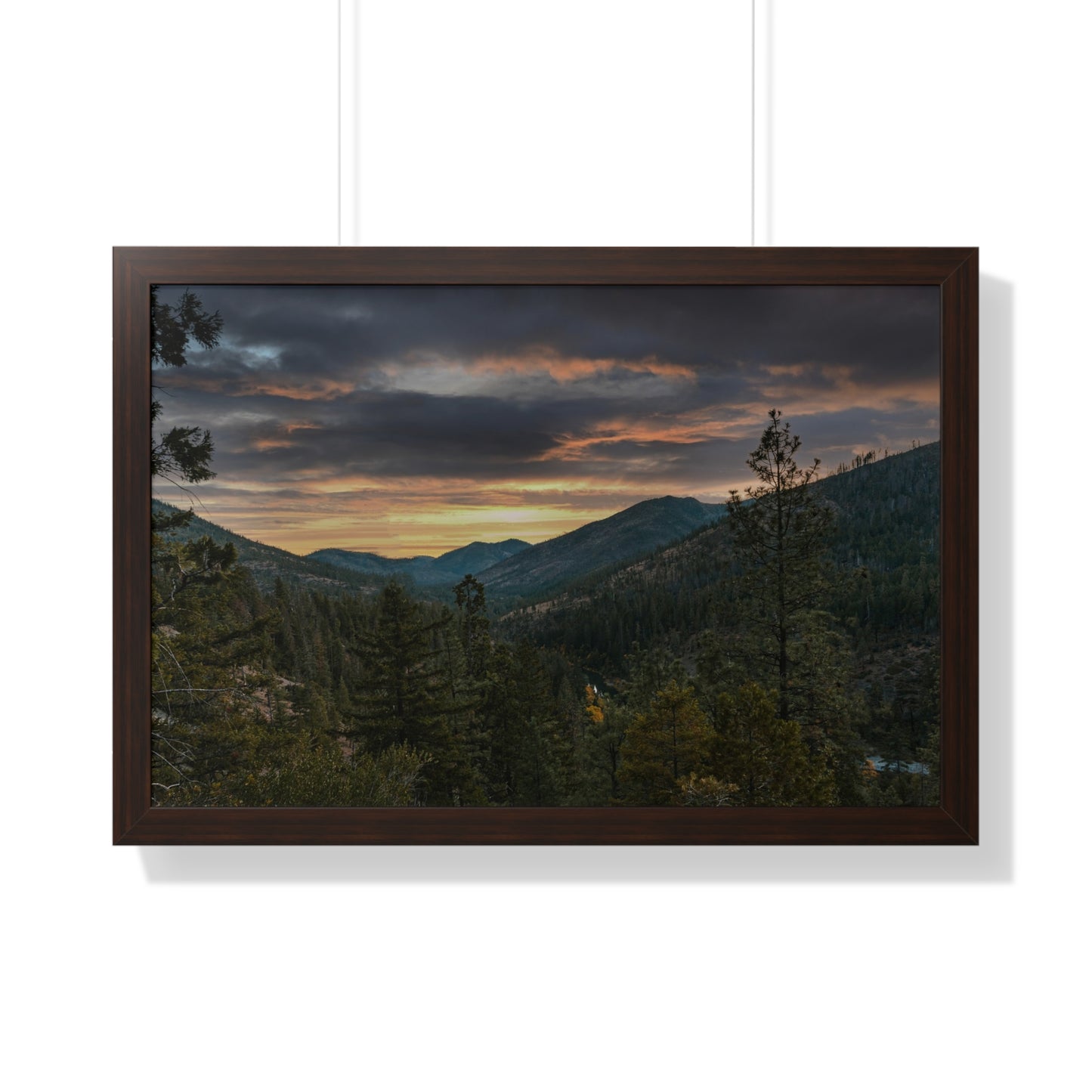 Oregon - Illinois River - Framed Horizontal Poster