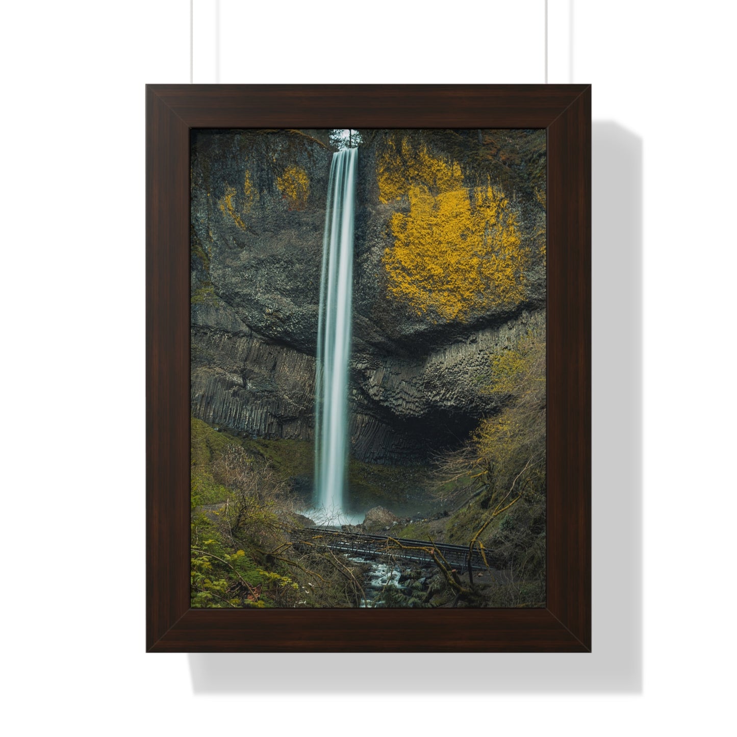 Oregon - Latourell Falls - Framed Vertical Poster
