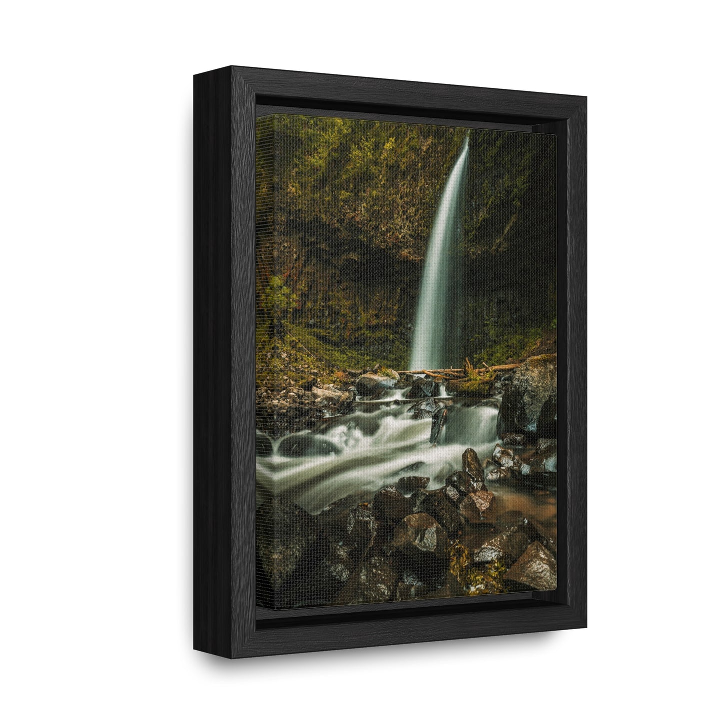 Oregon - Upper Latourell Falls - Gallery Canvas Wraps, Vertical Frame