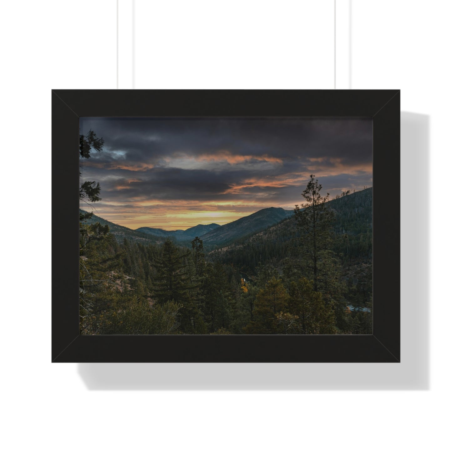 Oregon - Illinois River - Framed Horizontal Poster