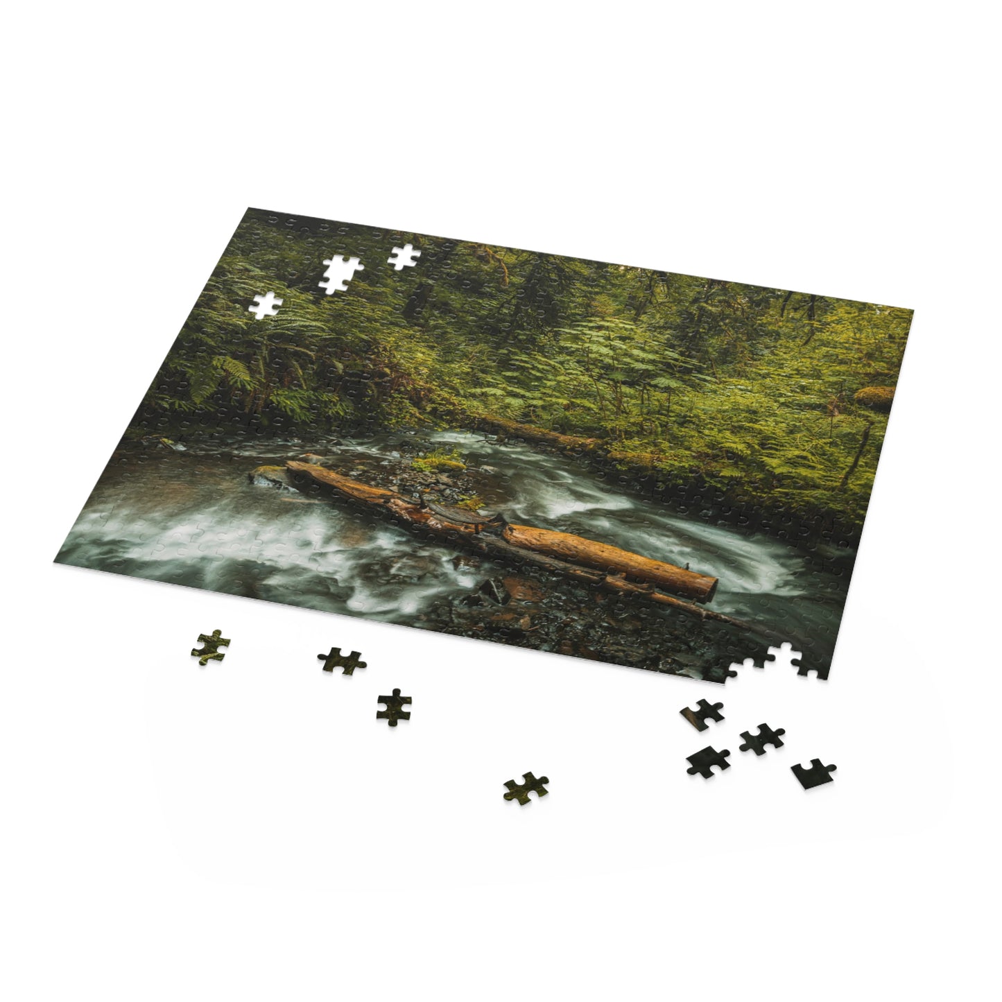 Oregon - Latourell Falls Creek - Puzzle (120, 252, 500-Piece)