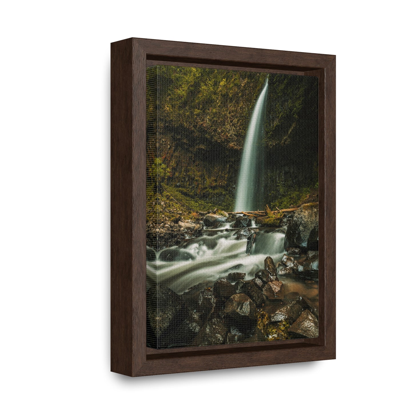 Oregon - Upper Latourell Falls - Gallery Canvas Wraps, Vertical Frame