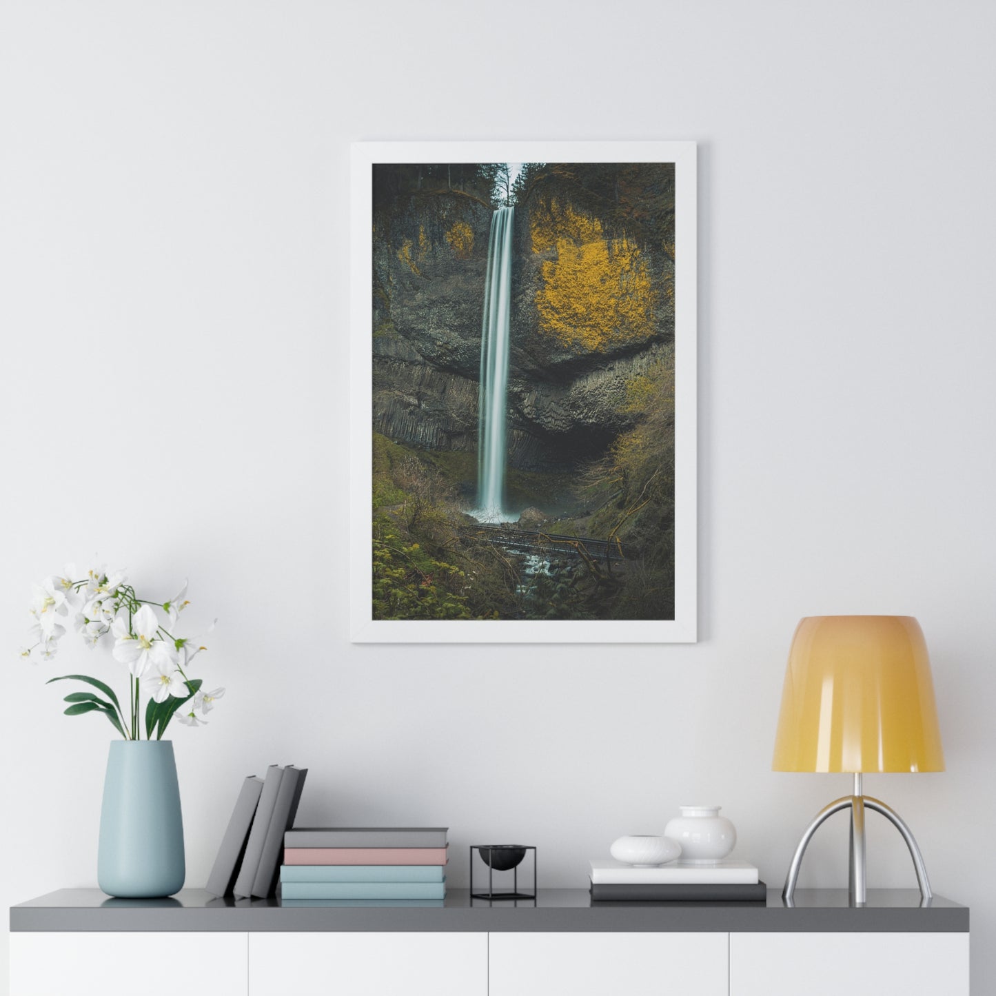 Oregon - Latourell Falls - Framed Vertical Poster