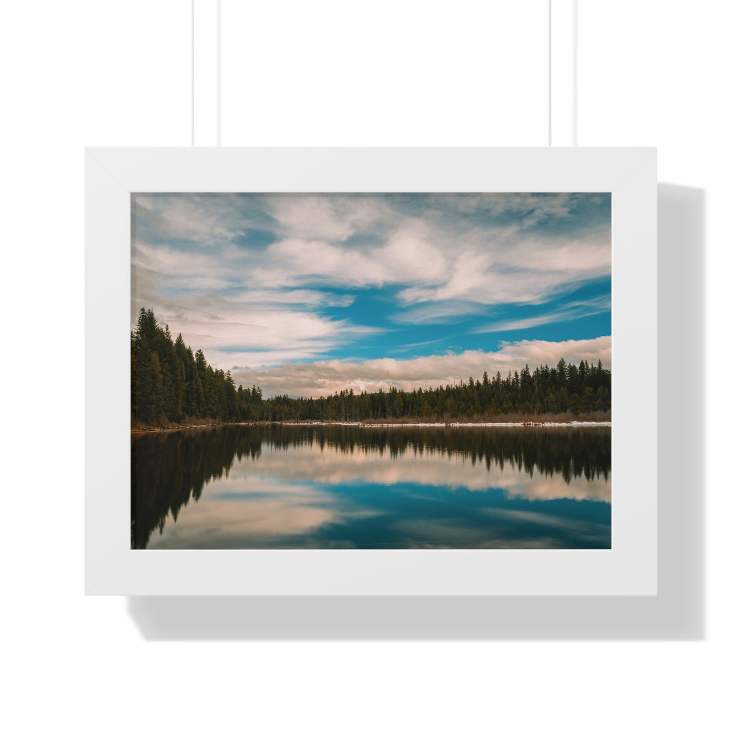 Oregon - Stump Lake - Framed Horizontal Poster