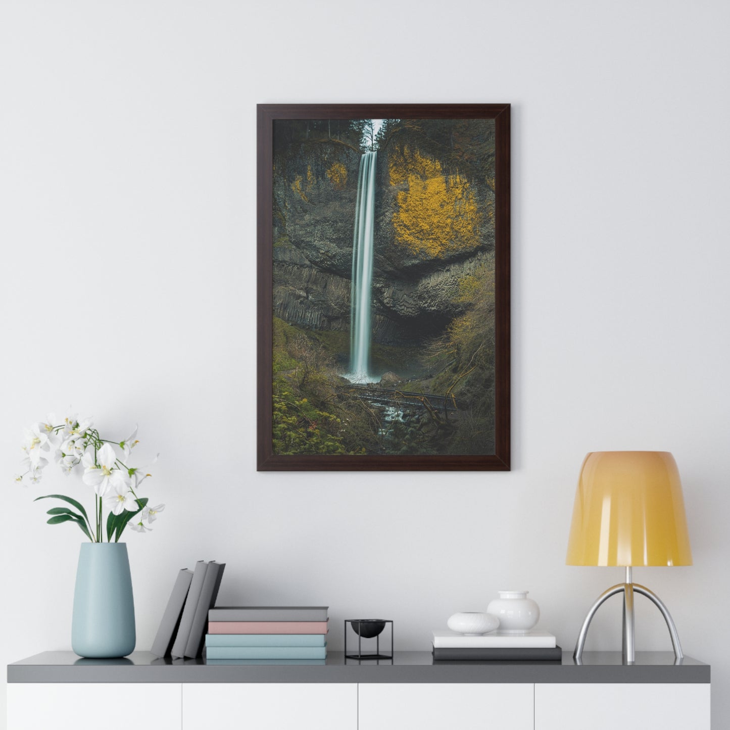 Oregon - Latourell Falls - Framed Vertical Poster
