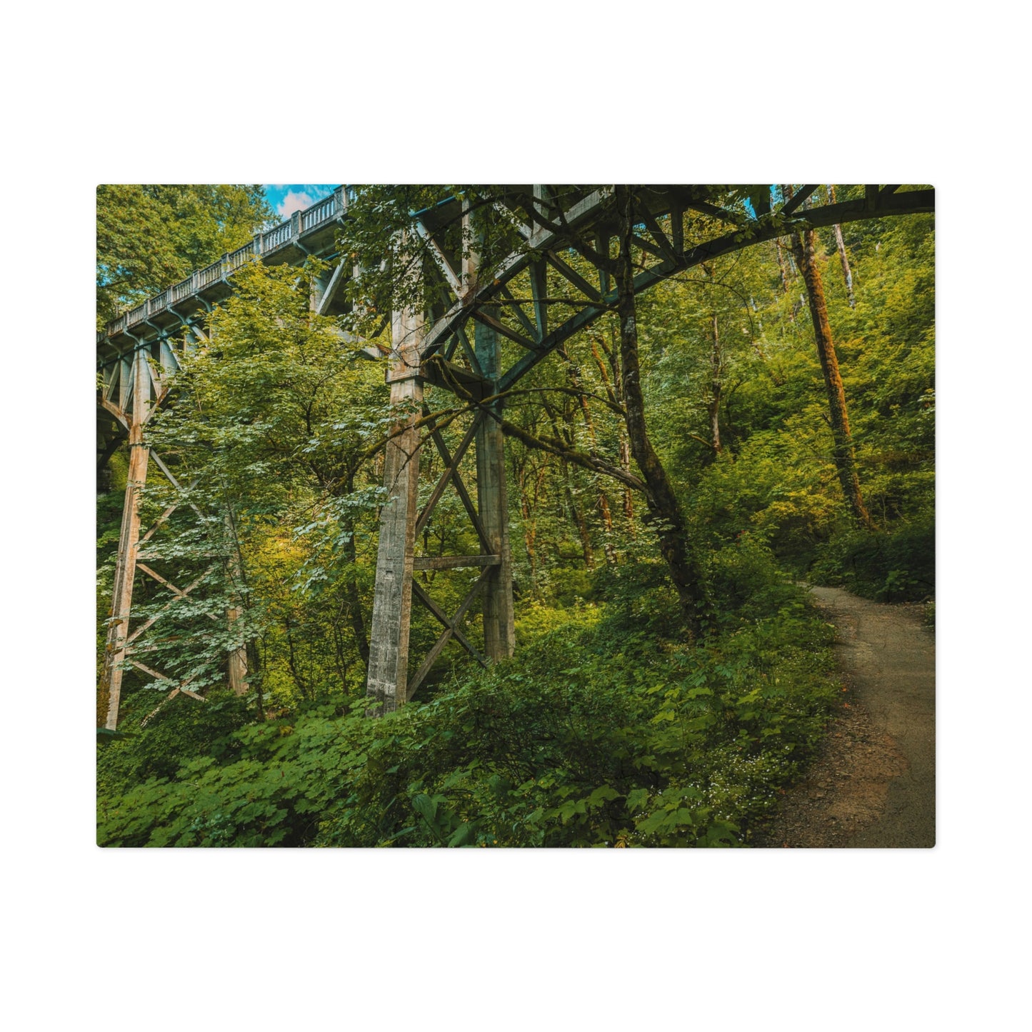 Oregon - Latourell Falls Bridge Trail - Jigsaw Puzzle (30, 110, 252, 500,1000-Piece)