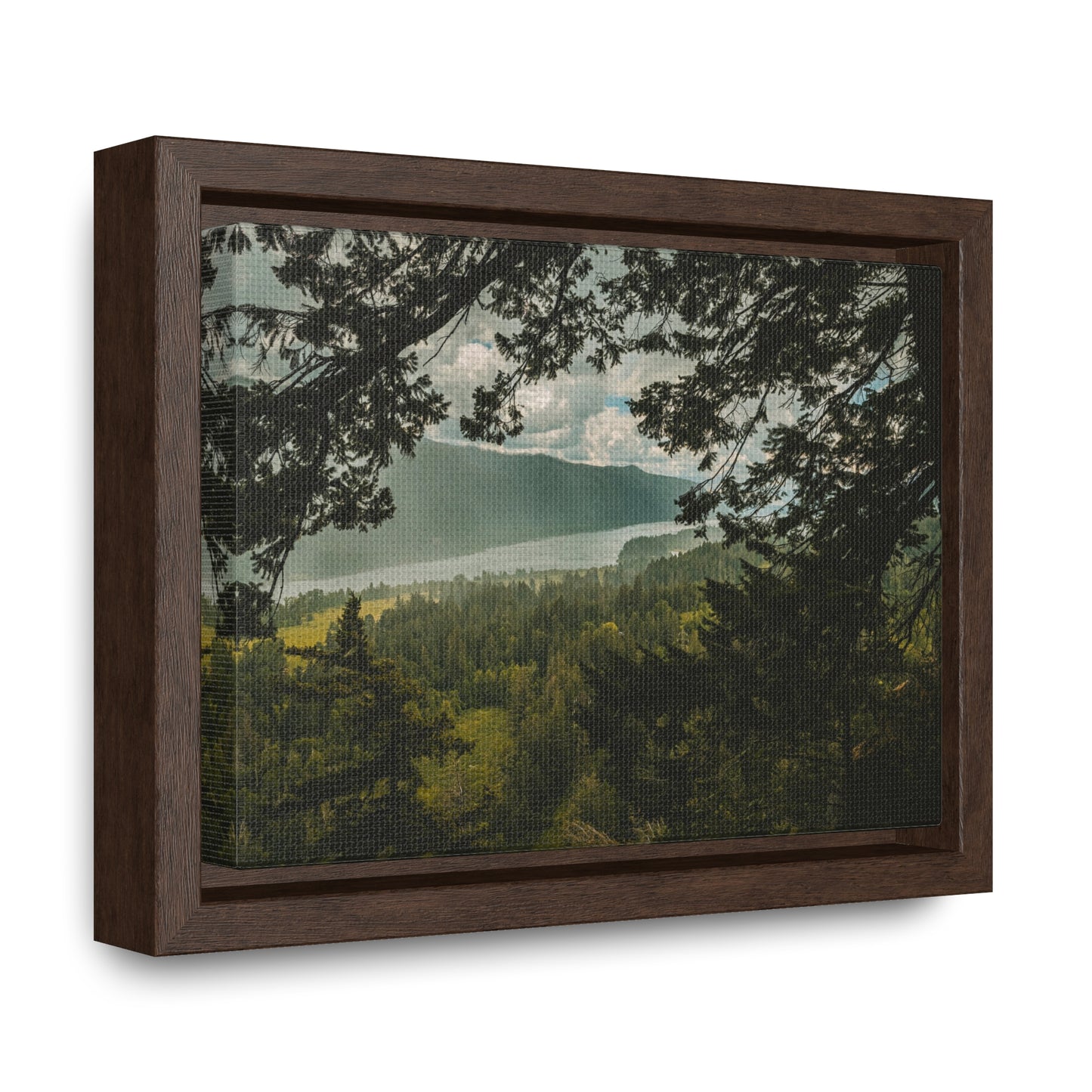 Washington - The Gorge Peak Through - Gallery Canvas Wrap, Horizontal Frame