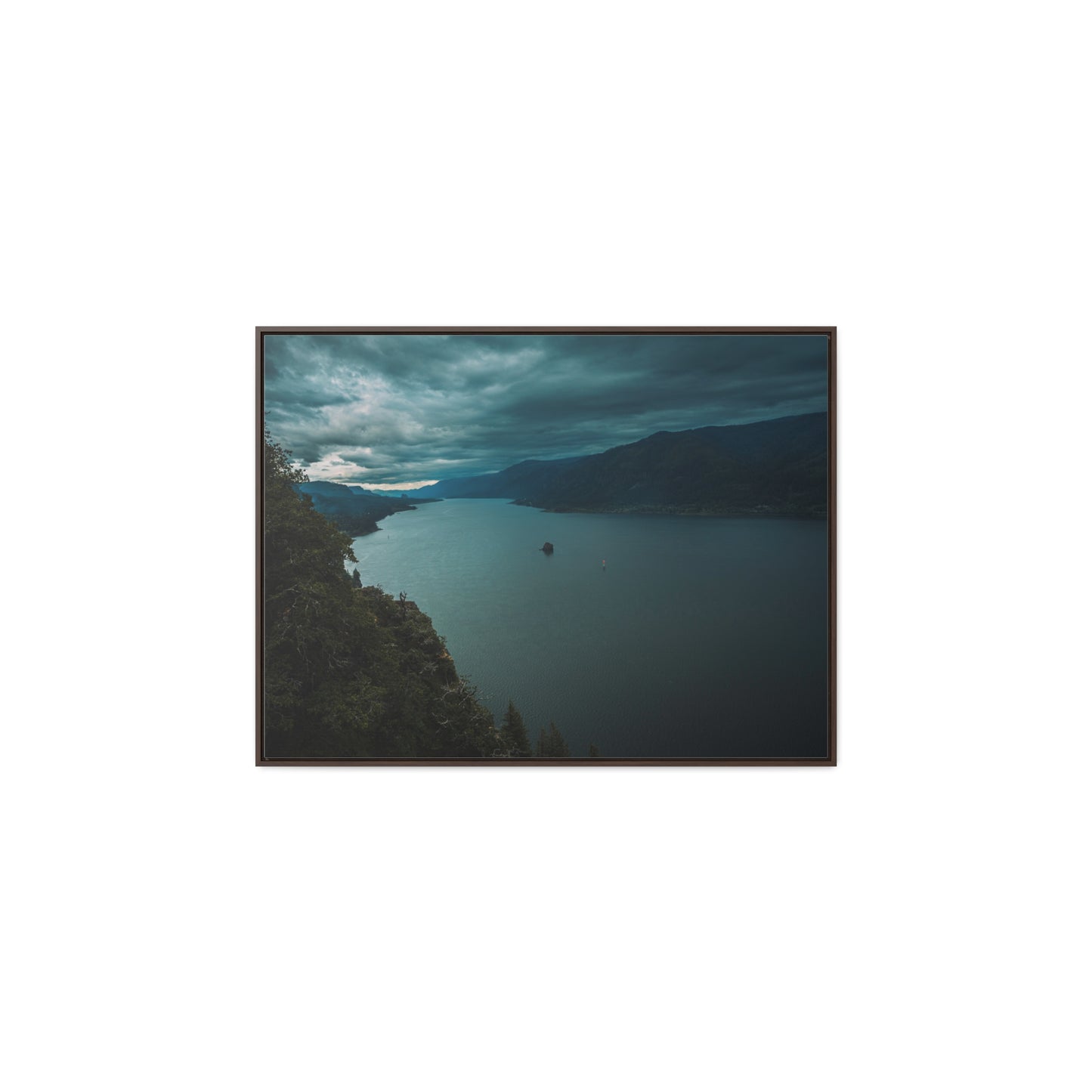 Washington - Cape Horn View Point - Gallery Canvas Wrap, Horizontal Frame