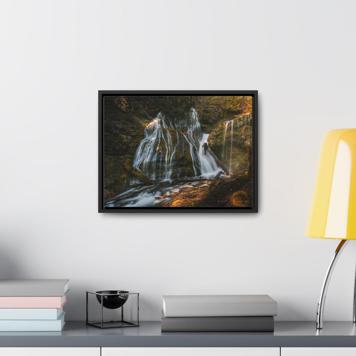 Washington - Panther Creek Falls - Gallery Canvas Wrap, Horizontal Frame