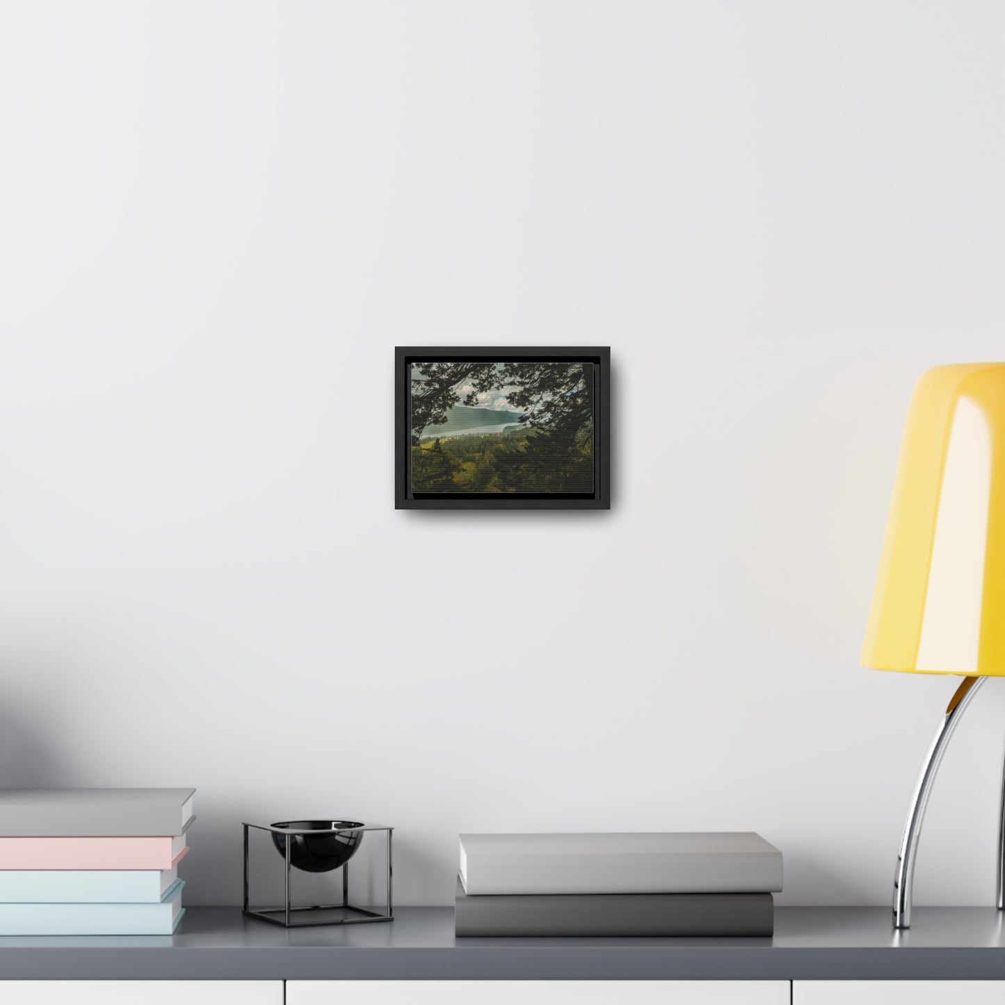 Washington - The Gorge Peak Through - Gallery Canvas Wrap, Horizontal Frame