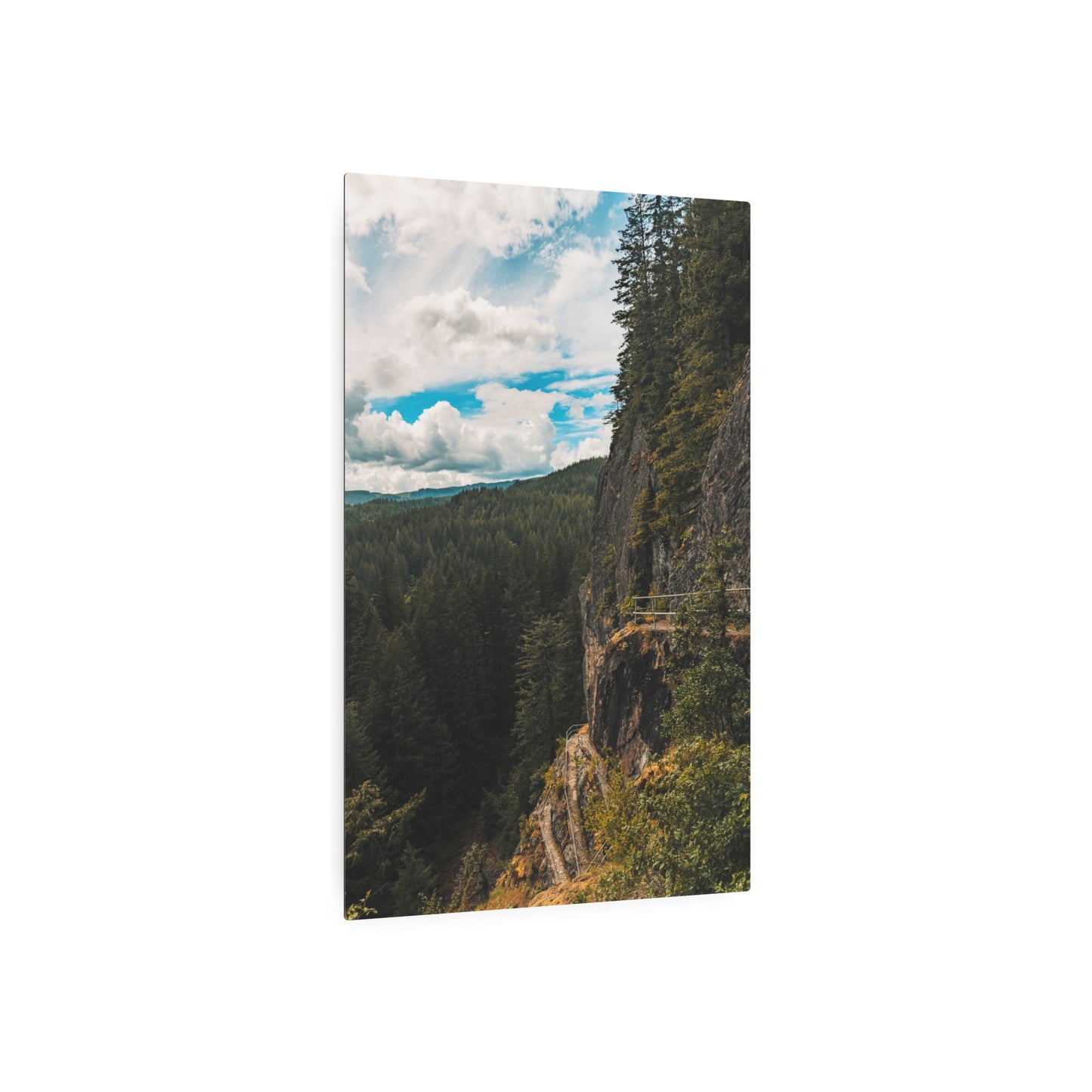 Washington - Beacon Rock View Point - Metal Art Sign