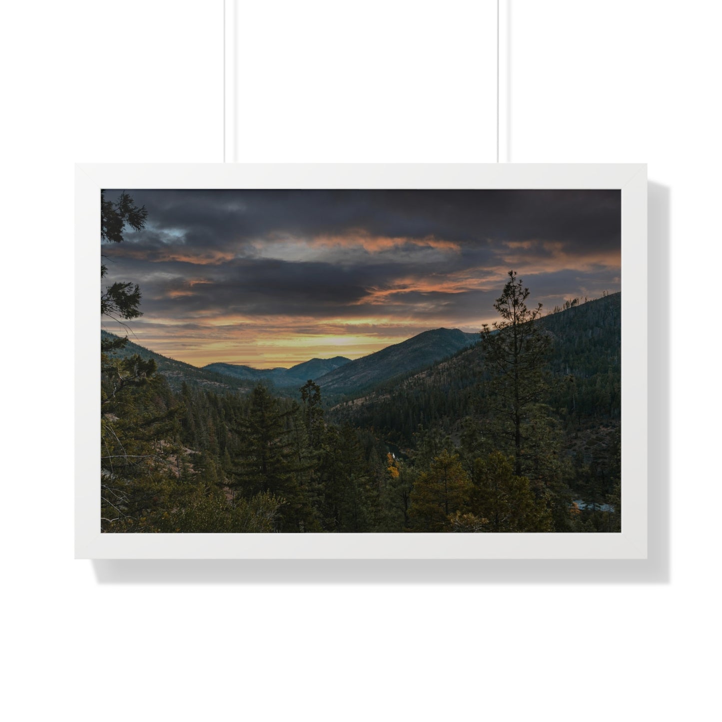 Oregon - Illinois River - Framed Horizontal Poster
