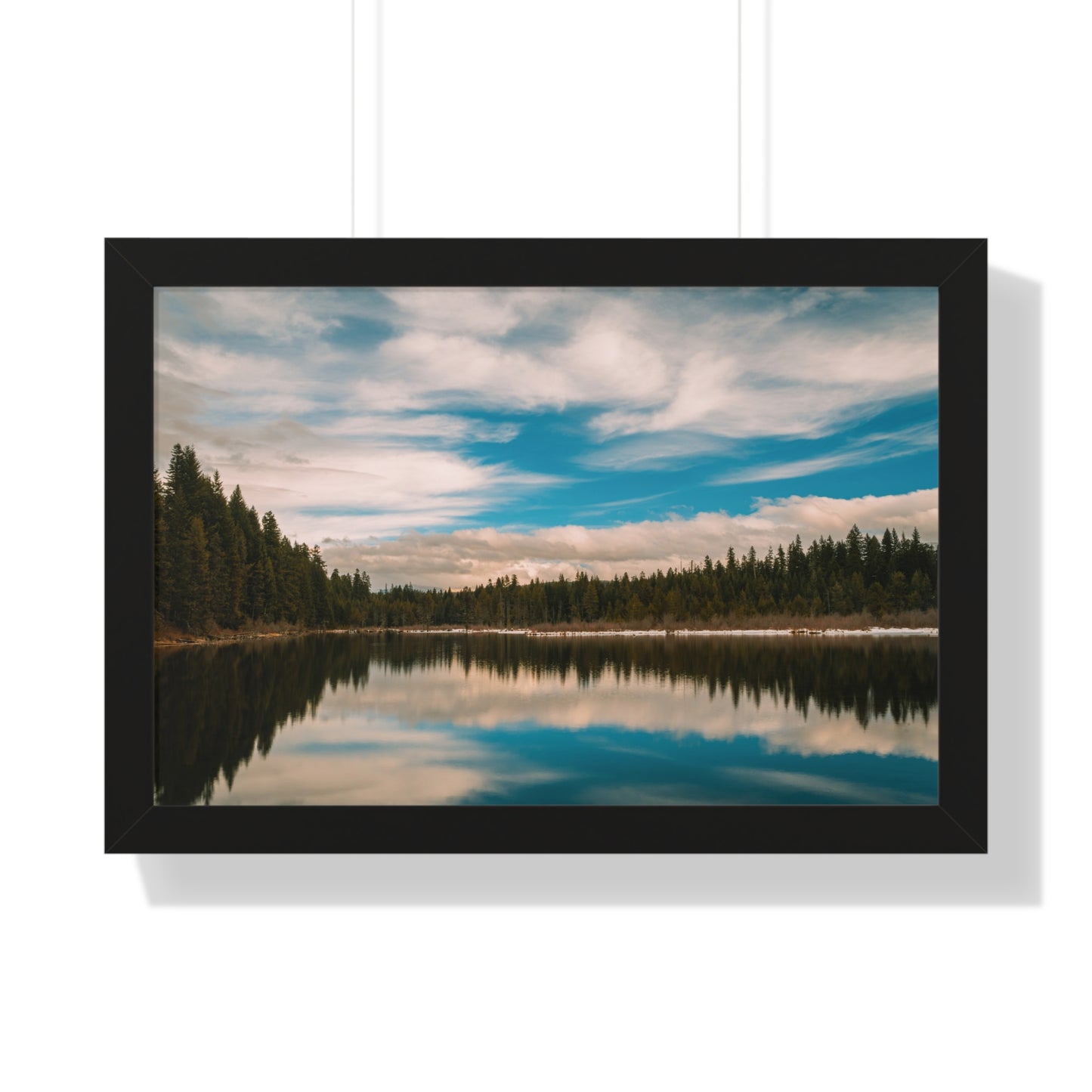 Oregon - Stump Lake - Framed Horizontal Poster