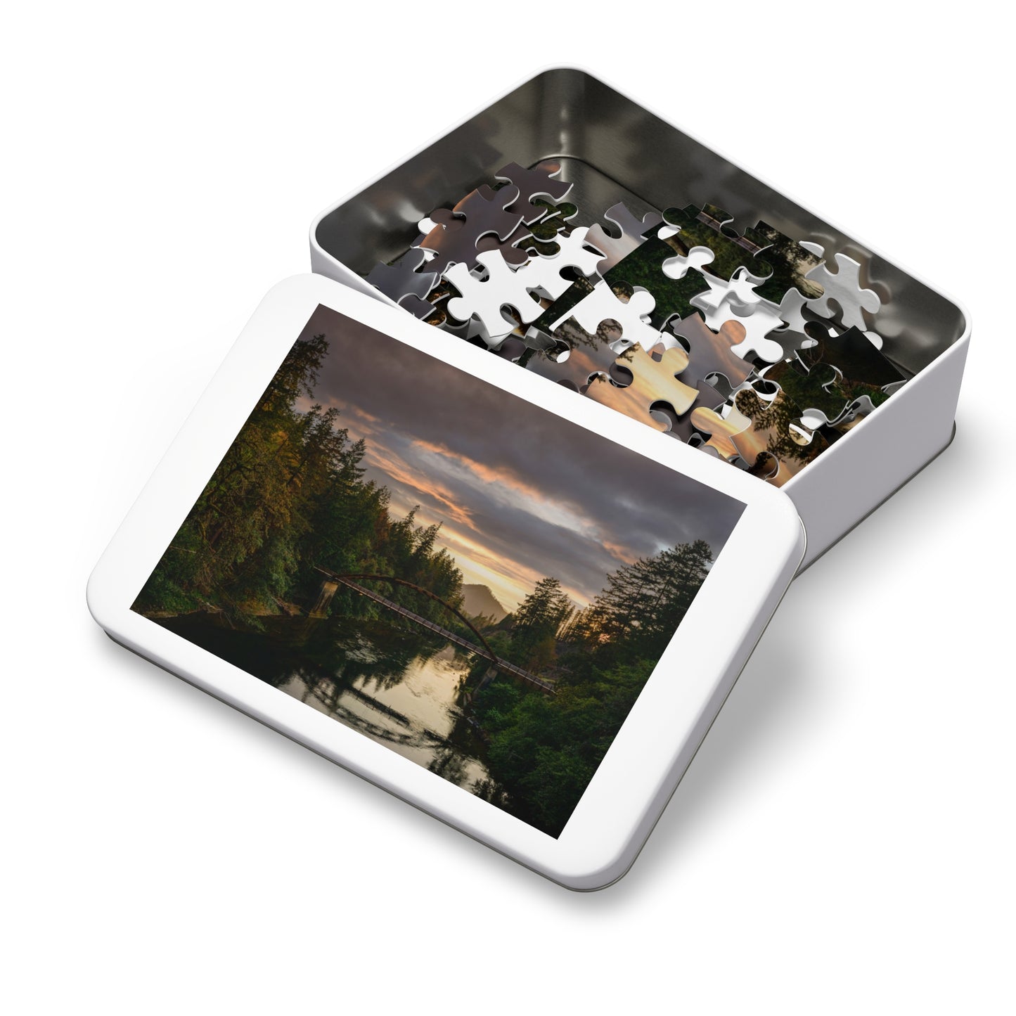 Oregon - Tioga Bridge - Jigsaw Puzzle (30, 110, 252, 500,1000-Piece)