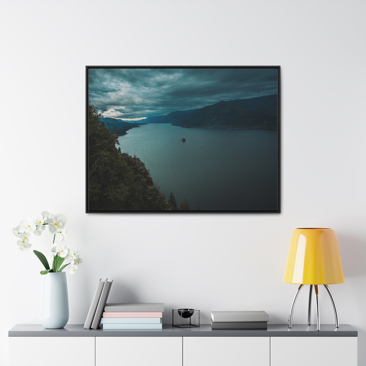 Washington - Cape Horn View Point - Gallery Canvas Wrap, Horizontal Frame