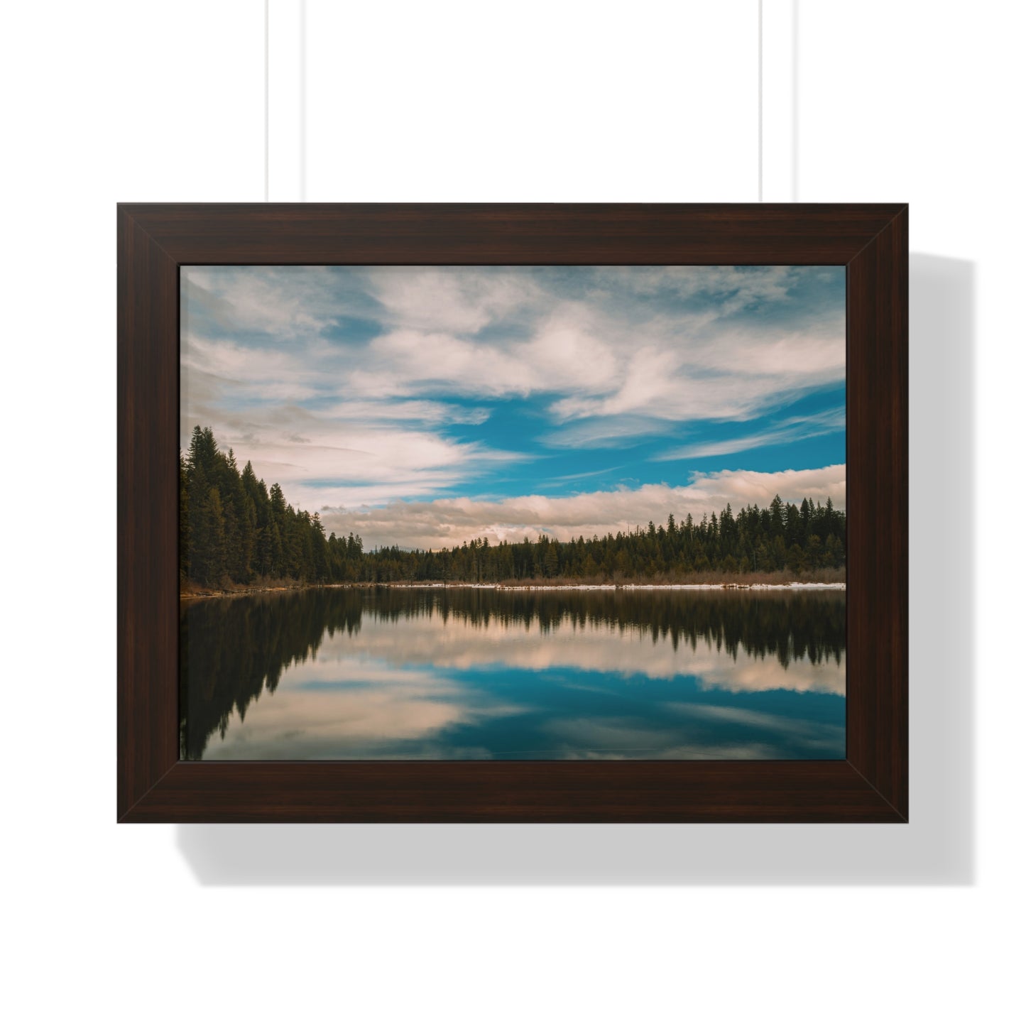 Oregon - Stump Lake - Framed Horizontal Poster