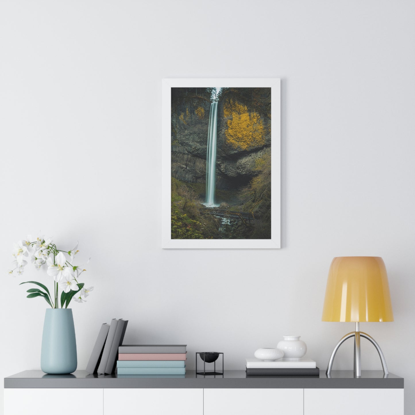 Oregon - Latourell Falls - Framed Vertical Poster