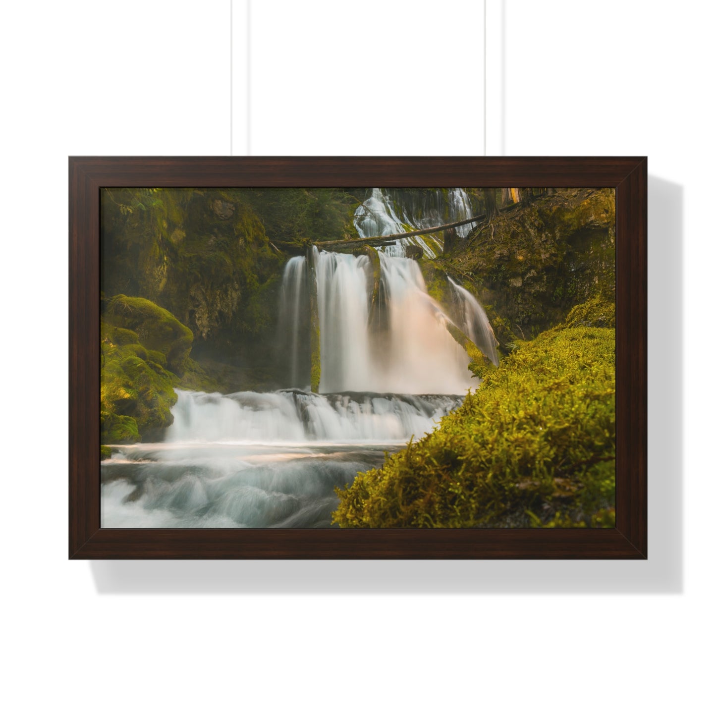 Washington - Lower Panther Creek Falls - Framed Horizontal Poster