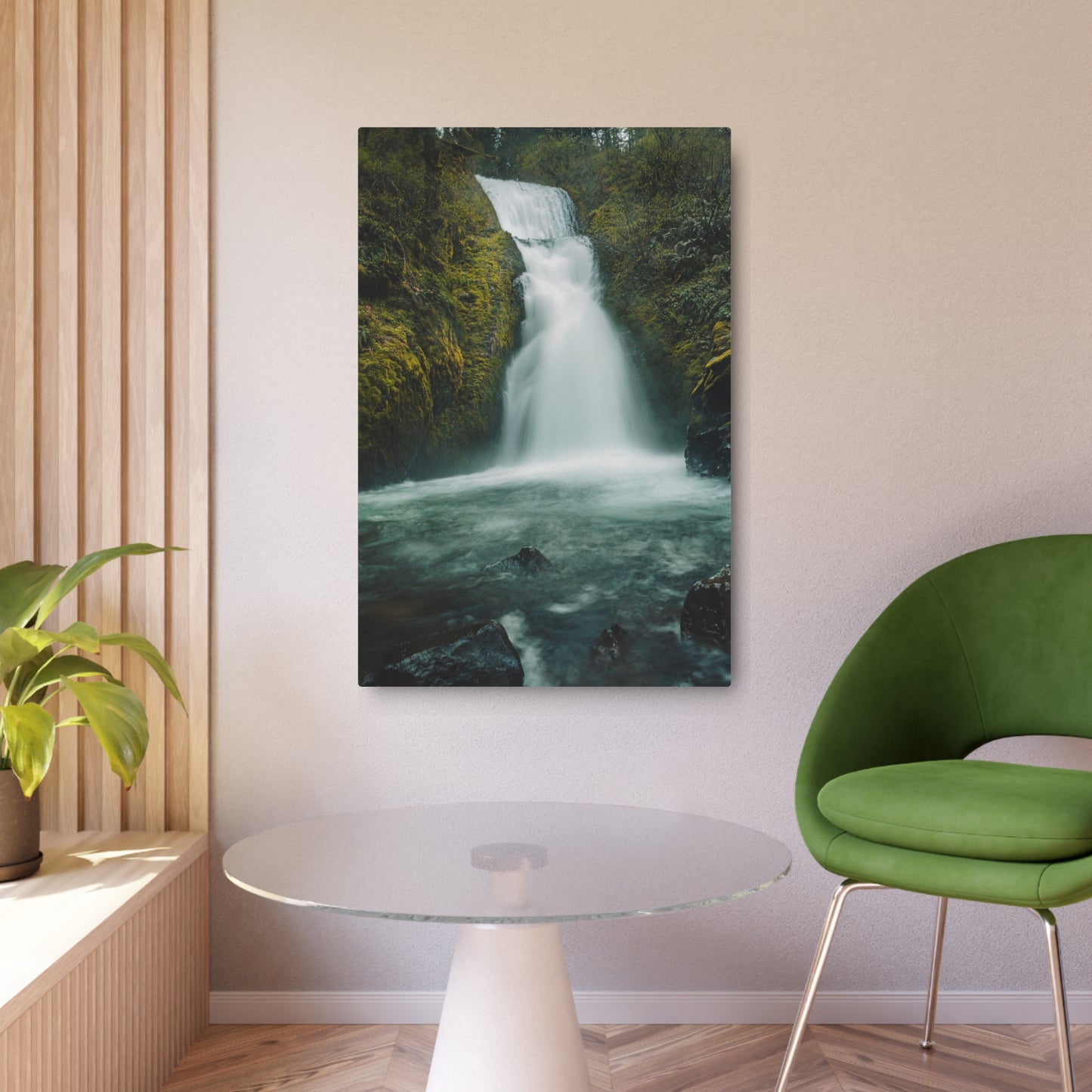 Oregon - Bridal Veil Falls - Metal Art Sign