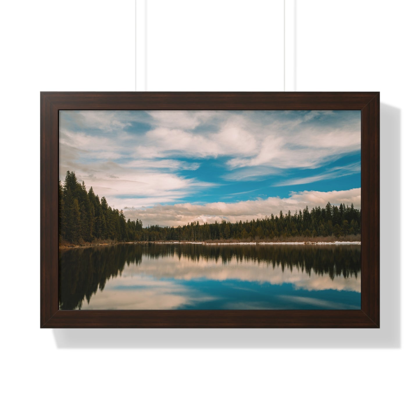 Oregon - Stump Lake - Framed Horizontal Poster