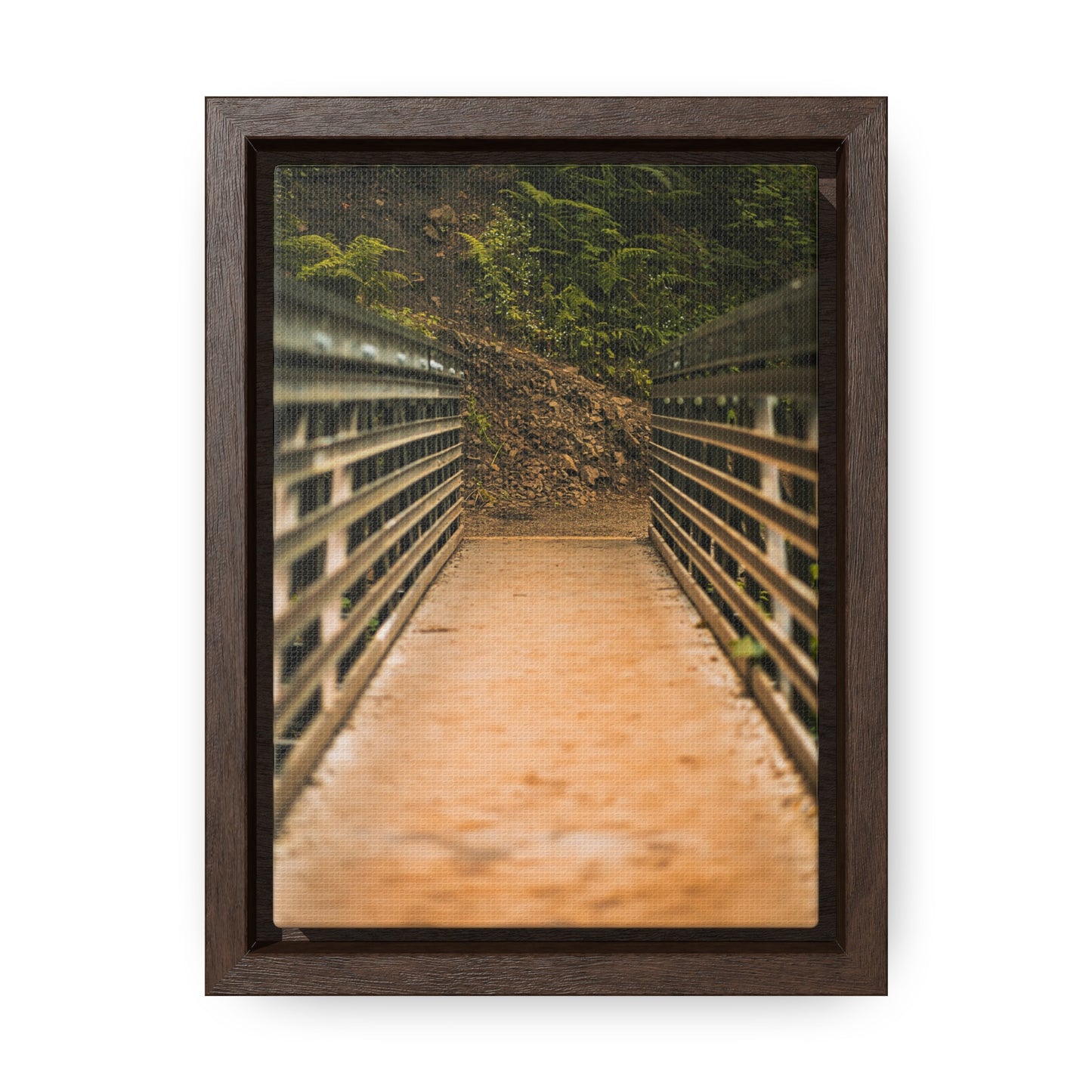 Oregon - Upper Latourell Falls Bridge - Gallery Canvas Wraps, Vertical Frame