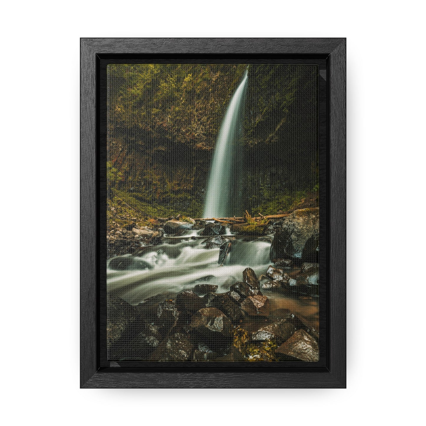 Oregon - Upper Latourell Falls - Gallery Canvas Wraps, Vertical Frame