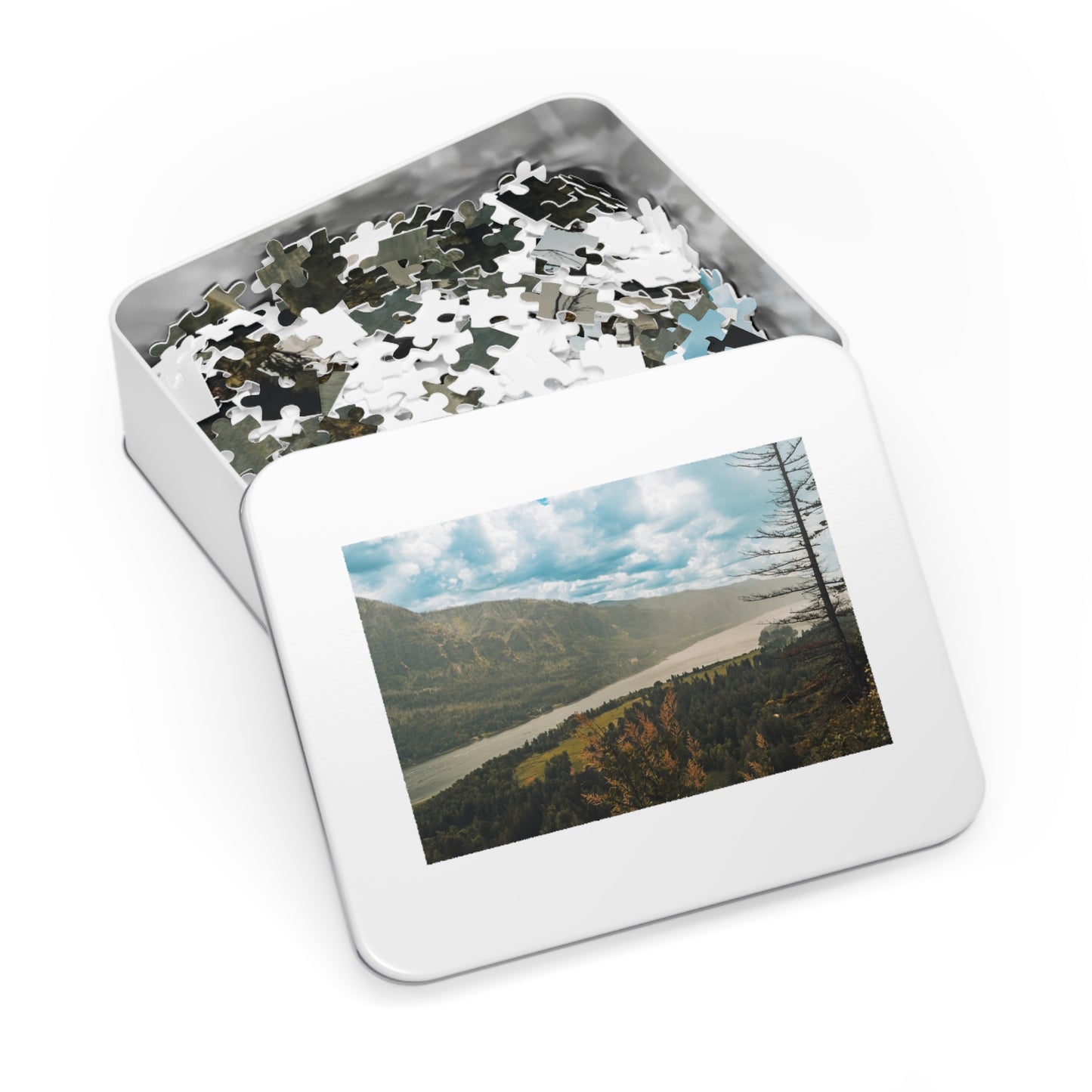 Washington - Beacon Rock Overlook - Jigsaw Puzzle (30, 110, 252, 500,1000-Piece)