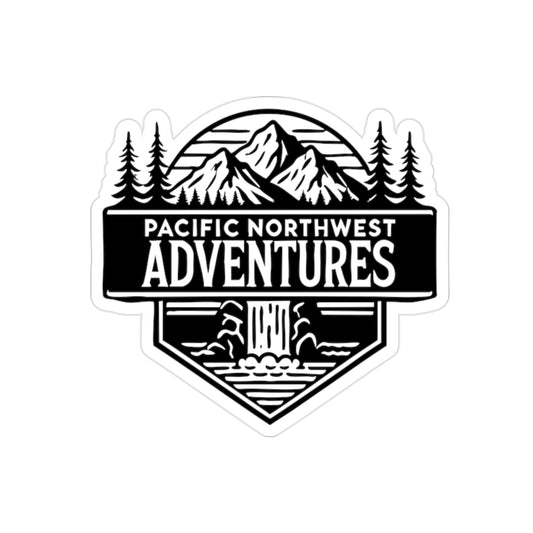 Transparent Die-Cut Pacific Northwest Adventures Sticker