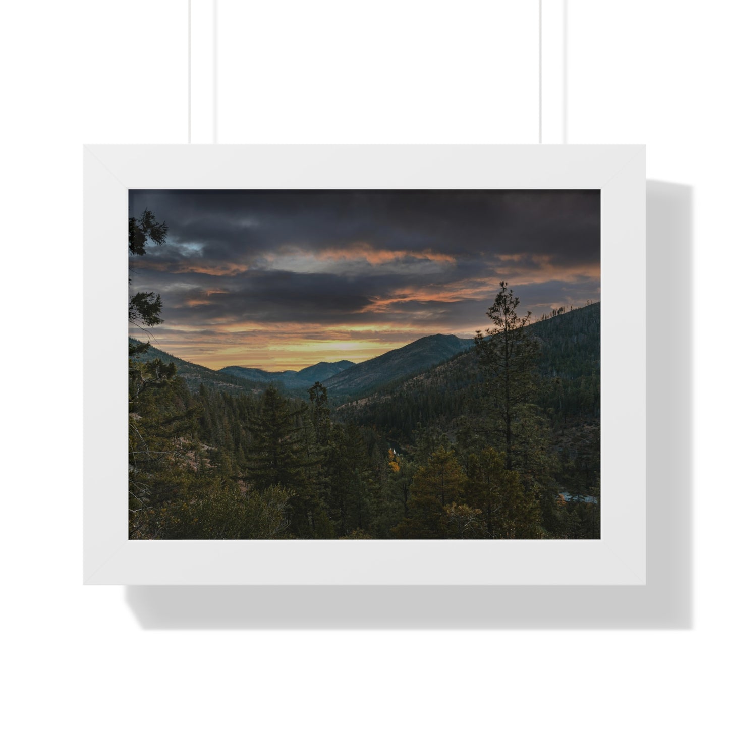 Oregon - Illinois River  - Framed Horizontal Poster
