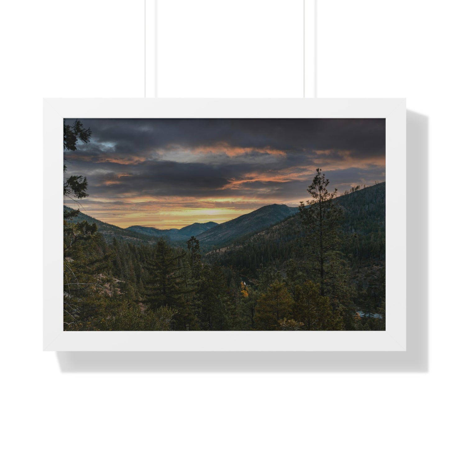 Oregon - Illinois River  - Framed Horizontal Poster