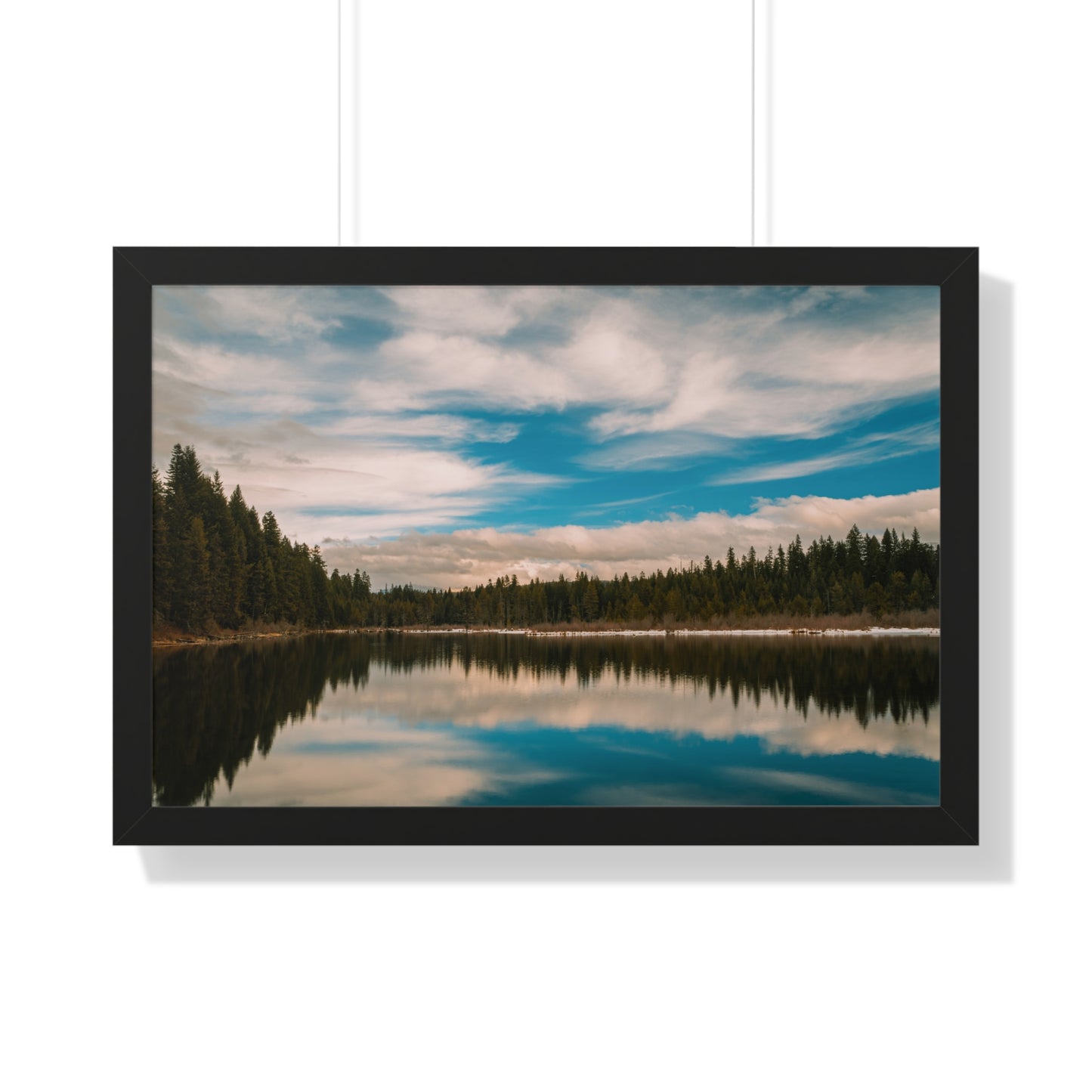 Oregon - Stump Lake - Framed Horizontal Poster