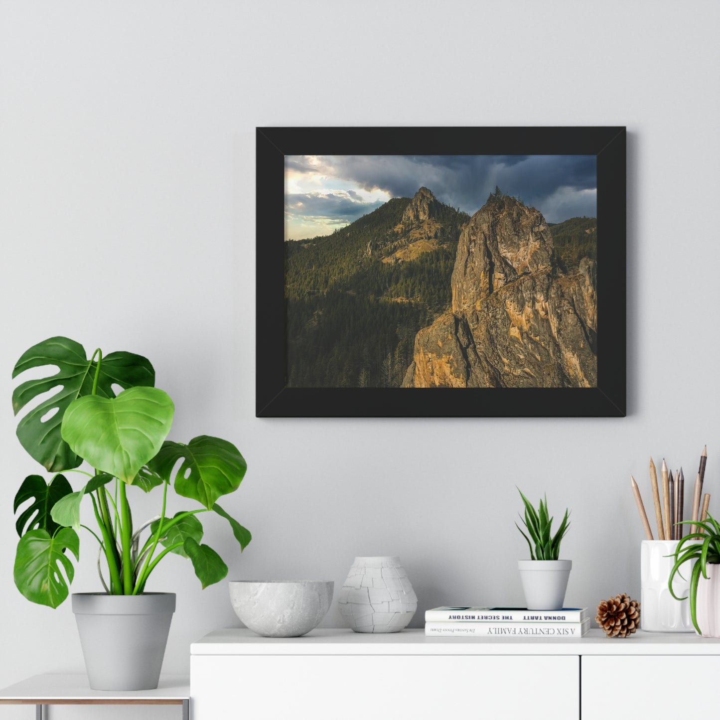 Oregon - Eagle Rock - Framed Horizontal Poster