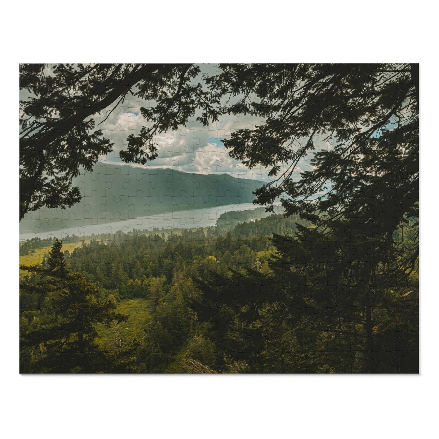 Washington - The Gorge Peak Through - Jigsaw Puzzle (30, 110, 252, 500,1000-Piece)