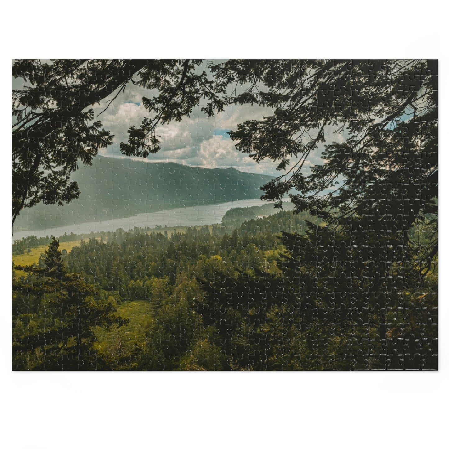 Washington - The Gorge Peak Through - Jigsaw Puzzle (30, 110, 252, 500,1000-Piece)