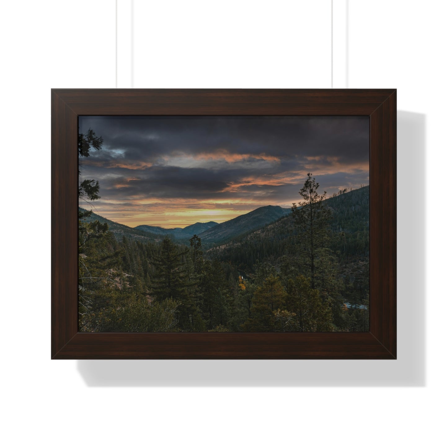 Oregon - Illinois River  - Framed Horizontal Poster