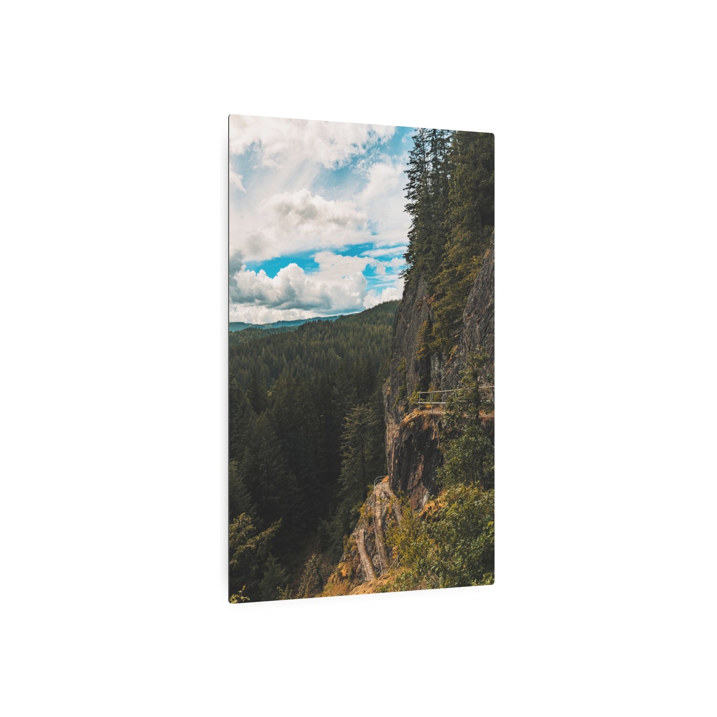 Washington - Beacon Rock View Point - Metal Art Sign