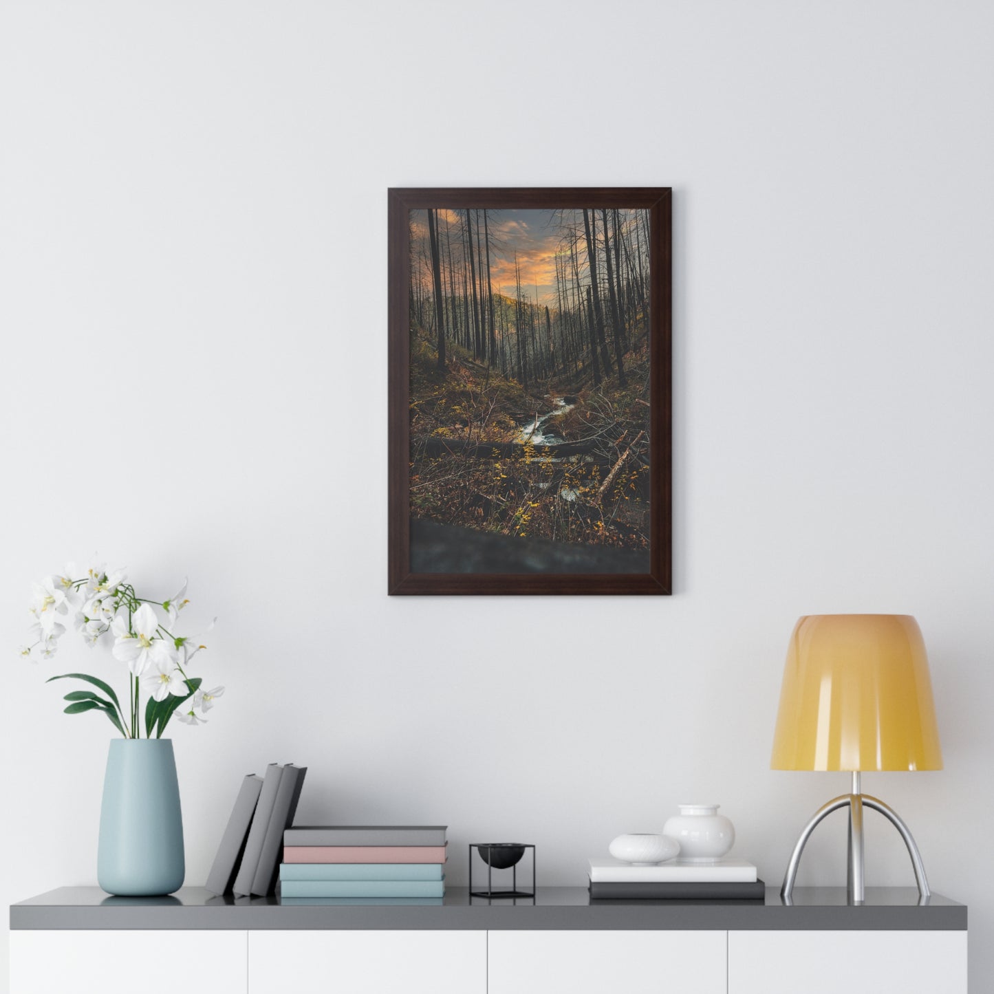 Oregon - Fall Creek Falls - Framed Vertical Poster