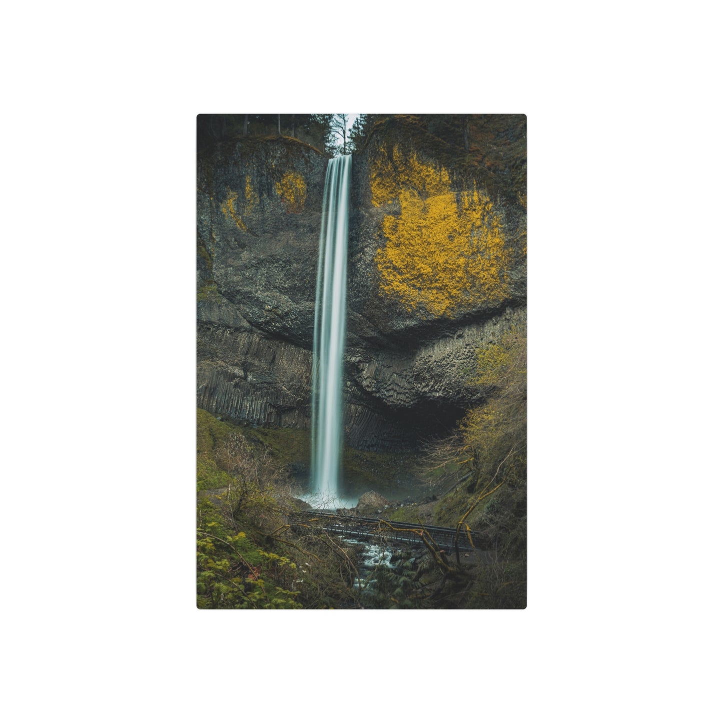 Oregon - Latourell Falls - Metal Art Sign