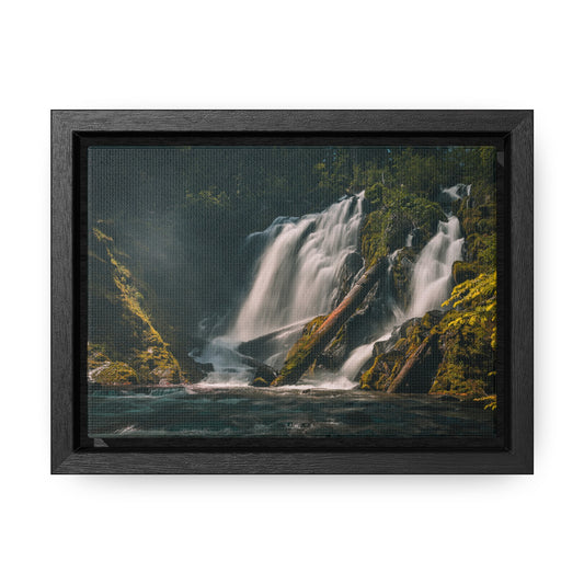Oregon - National Creek Falls - Gallery Canvas Wraps, Horizontal Frame
