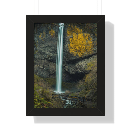 Oregon - Latourell Falls - Framed Vertical Poster