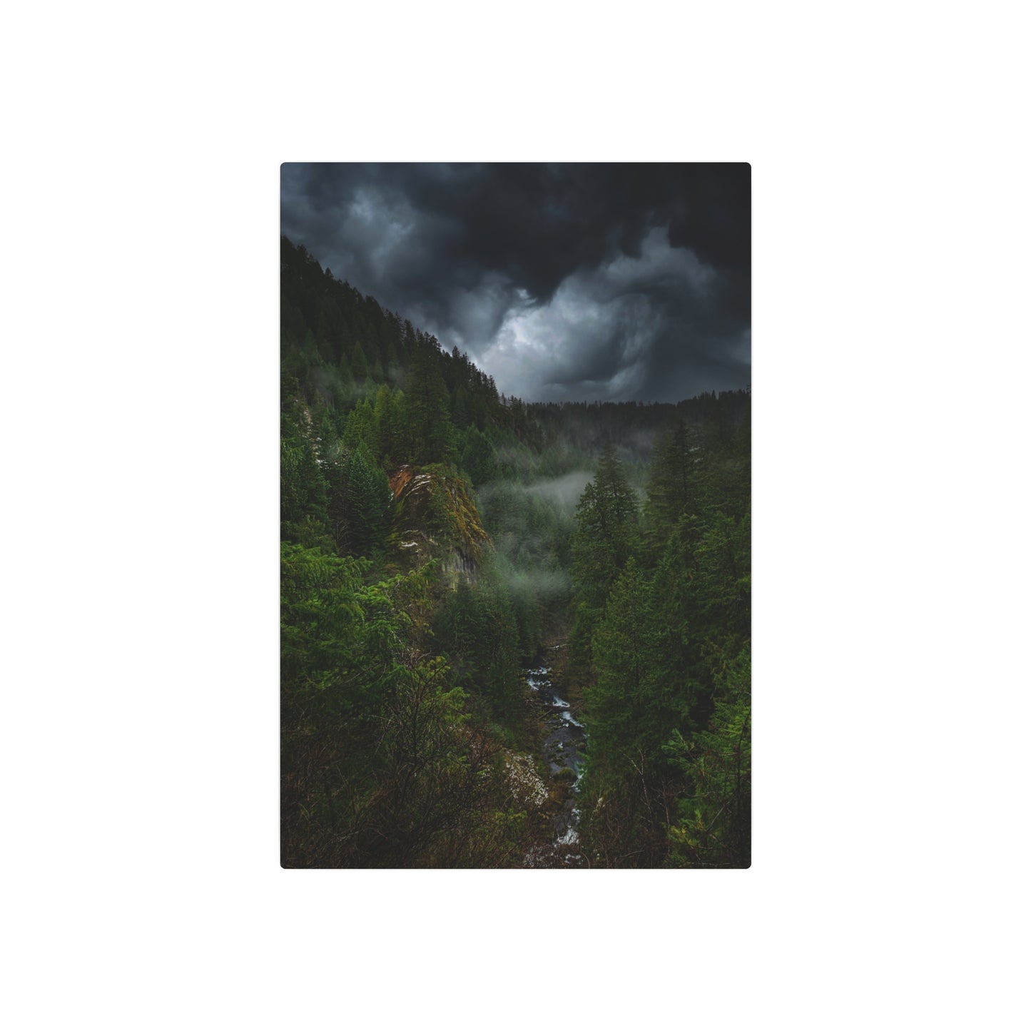 Oregon - Toketee Overlook - Metal Art Sign