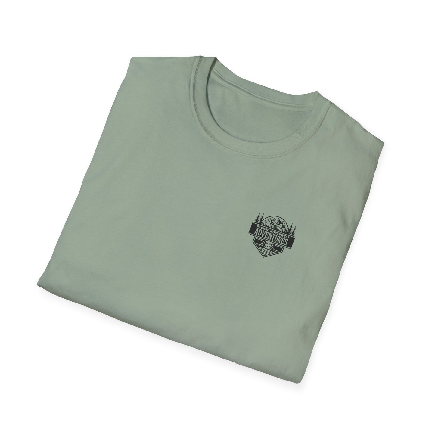 Unisex Softstyle T-Shirt - "Pacific Northwest Adventures" Outdoor Graphic Tee