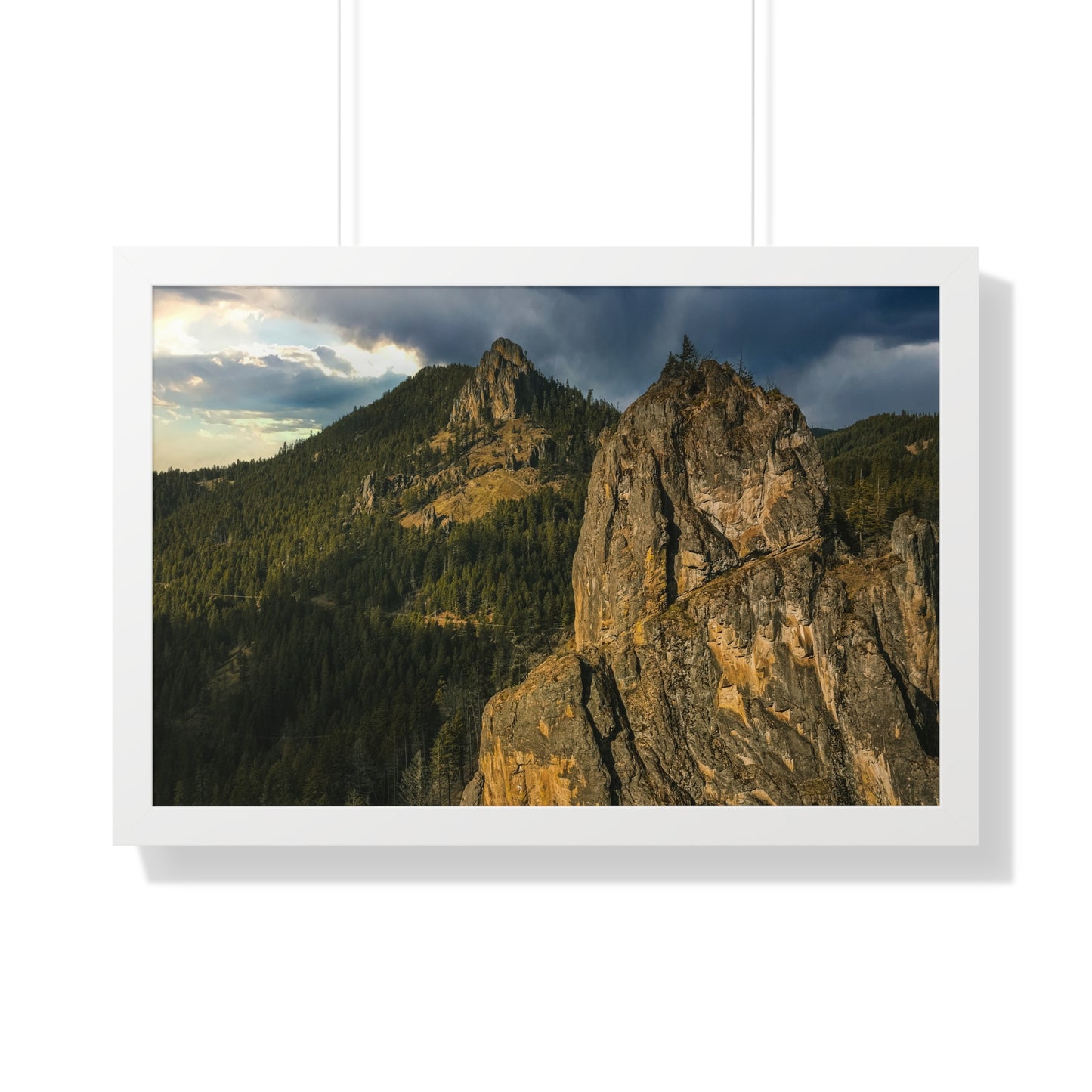 Oregon - Eagle Rock - Framed Horizontal Poster