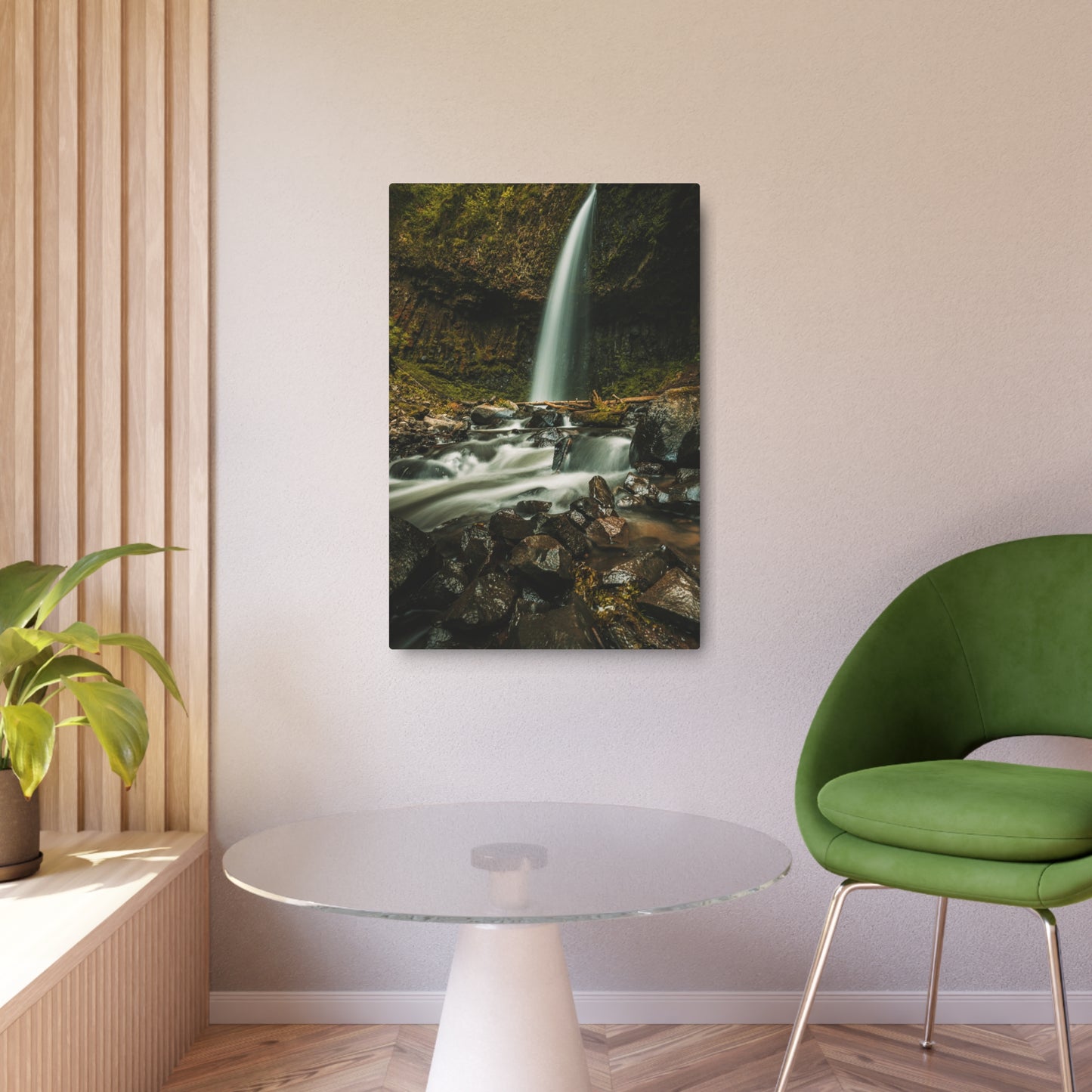 Oregon - Upper Latourell Falls - Metal Art Sign