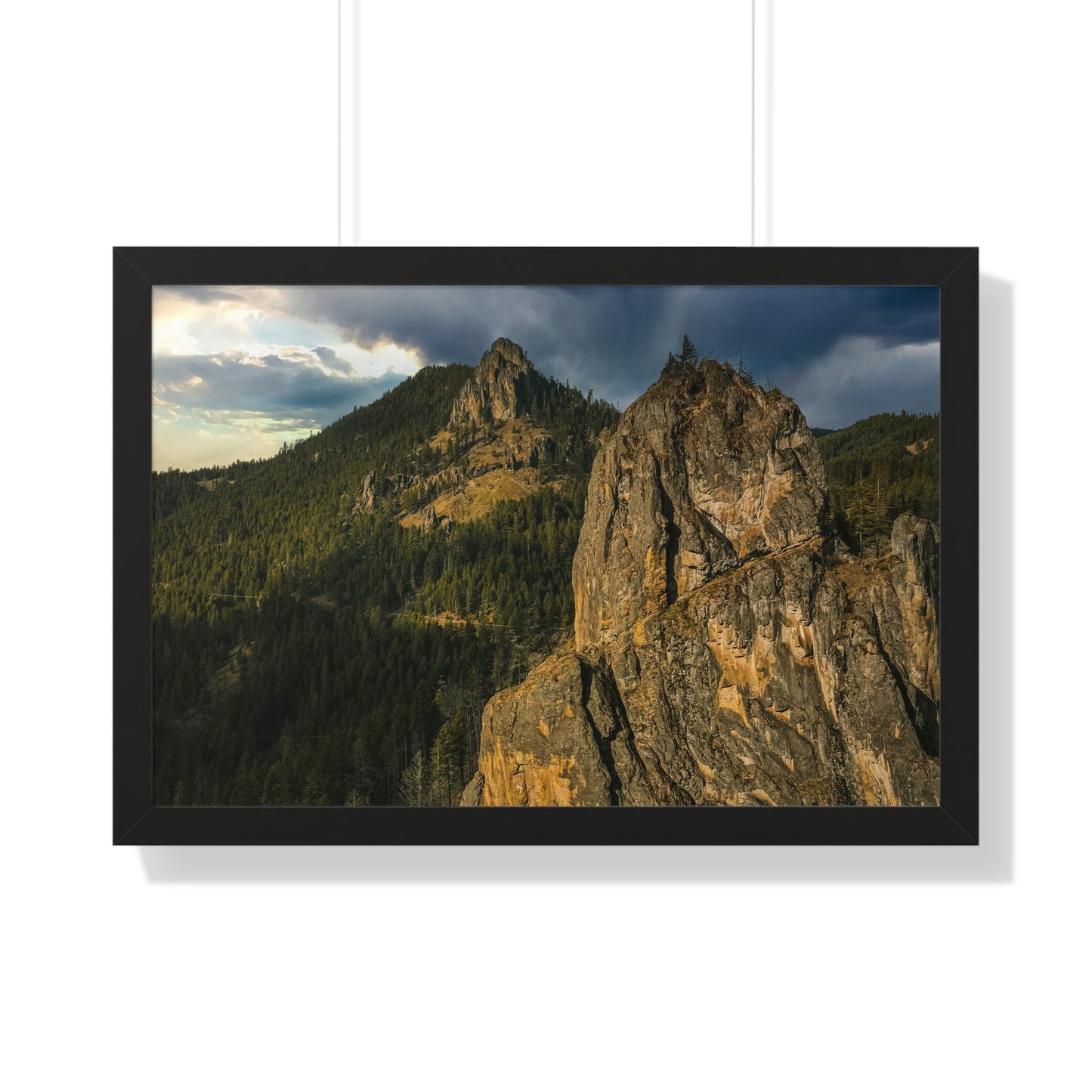 Oregon - Eagle Rock - Framed Horizontal Poster