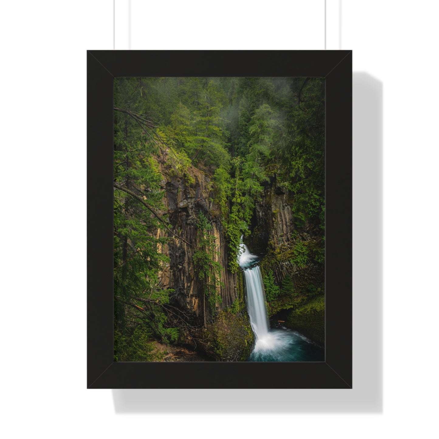 Oregon - Toketee Falls - Framed Vertical Poster