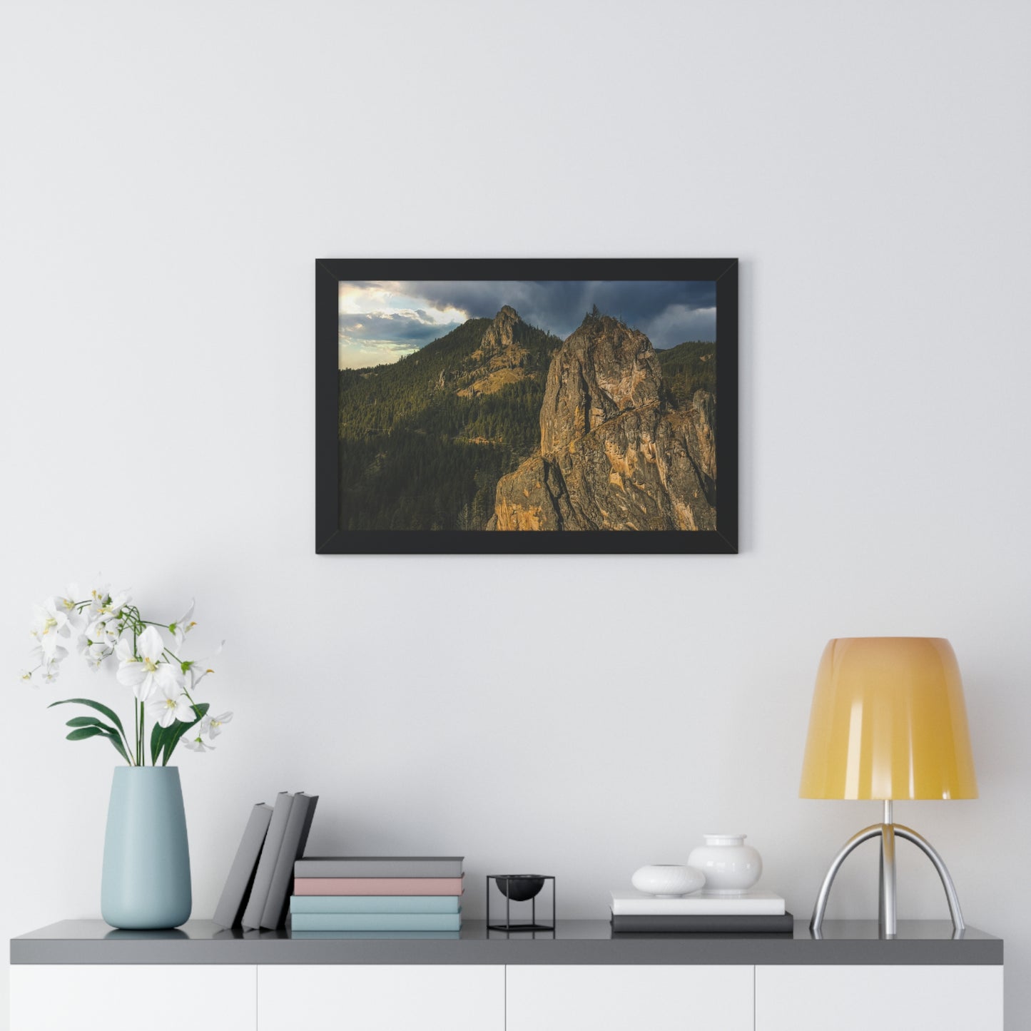Oregon - Eagle Rock - Framed Horizontal Poster